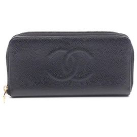 Cartera larga Chanel Coco Mark Negro