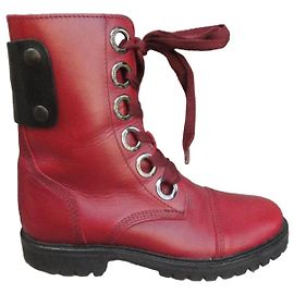Botas Zadig & Voltaire em couro vermelho Vermelho