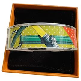 Hermès Collier de Chien Enamel Bracelet White Red Multiple colors Green Purple Yellow
