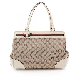 Borsa Tote Gucci Mayfair GG Canvas Multicolore Beige Crudo