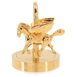 Hermès Hermes Cadena Charm ANNEE DE LA DANSE (2007) Pegasus Gold Dorado