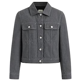 Chaqueta de mezclilla gris Hermès Gris