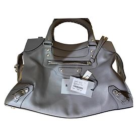 Balenciaga Bolsa City em couro cinza Cinza