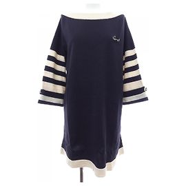 Chanel Silk Blend Tunic Blue Navy blue
