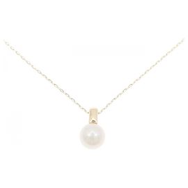 Autre Marque Collana in oro giallo K10 e perle d'acqua dolce D'oro