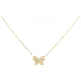 Autre Marque Collier Butterfly en Diamants Au750 Doré