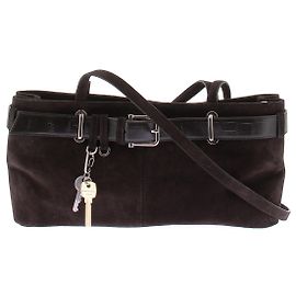 Autre Marque Mini bolsa de mão Brocle em camurça Marrom