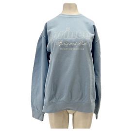 Autre Marque SPORTY & RICH Sweatshirt hellblau aus Baumwolle Blau