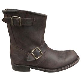 Autre Marque Botines de cuero Primeboots Castaño