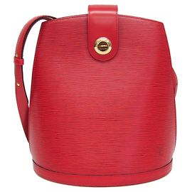 Borsa a tracolla Louis Vuitton Epi Cluny in rosso Castilian Rosso