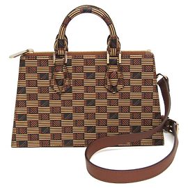 Bolsa de ombro Moreau Small Marrom Amarelo