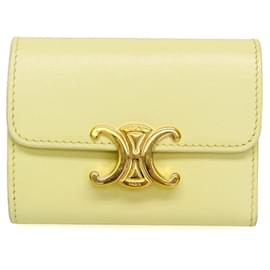 Céline Cartera compacta Triomphe Celine en amarillo Amarillo