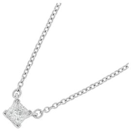 Tiffany & Co. Solitaire Square Diamond Necklace Other