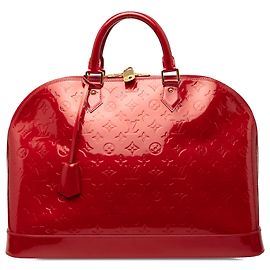 Louis Vuitton Alma GM Vernis Monogramme Rouge Rouge