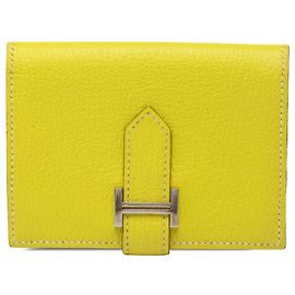 Hermès Yellow Epsom Bearn Card Case Yellow