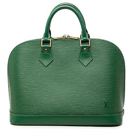 Louis Vuitton Alma PM en cuir Epi vert Vert