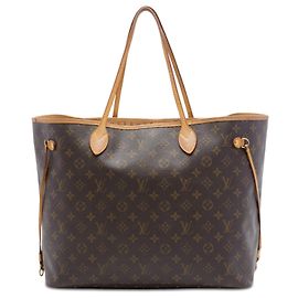 Louis Vuitton Marron Monogram Neverfull GM Marron