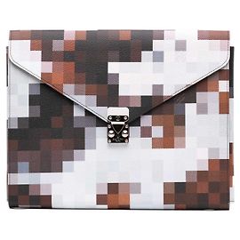 Louis Vuitton Marrom Damier Cowmooflage Mark Folder Marrom Castanho escuro