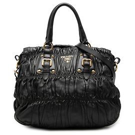 Sac à main Prada Black Nappa Gaufre Noir