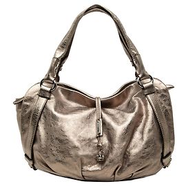 Céline Celine Hobo Bittersweet em pele de vitelo metálica dourada Dourado Outro