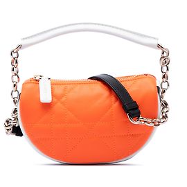 Dior Orange Micro Lambskin Cannage Dior Vibe Hobo Orange