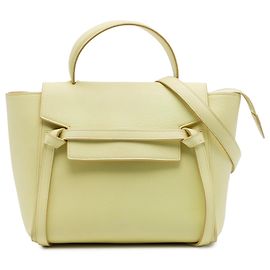 Céline Bolsa cinto Celine em couro de bezerro micro grainado amarelo Amarelo