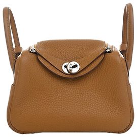 Hermès Mini Clemence Lindy 20 Marron Marron