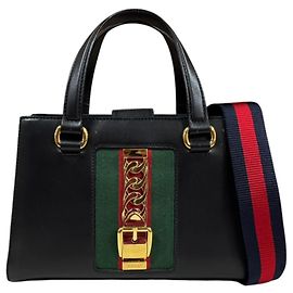 Gucci Small Top Handle Bag Sylvie Black