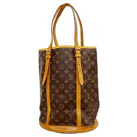 Sac cabas Louis Vuitton Monogram Bucket GM Marron