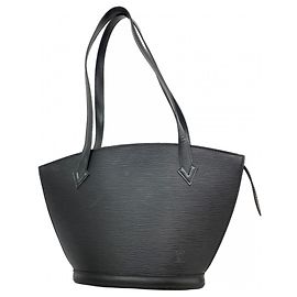Borsa a Spalla Louis Vuitton Epi Saint Jacques Poignée Long Nero