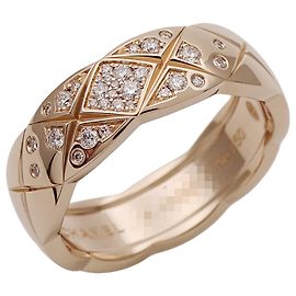 Bague Chanel Coco Crush en or rose Doré