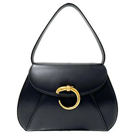 Borsa a mano Cartier Panthère in pelle nera Nero