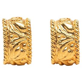 Boucles d'oreilles clip Chanel Coco Mark Doré