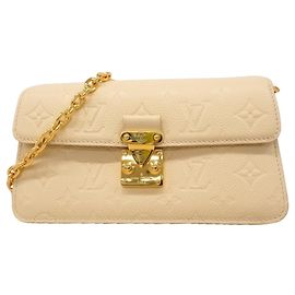 Borsa a tracolla Louis Vuitton Monogram Empreinte Wallet-on-Chain Metis Crudo