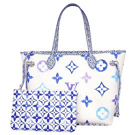 Borsa Tote Louis Vuitton LV by the Pool Neverfull MM Blu