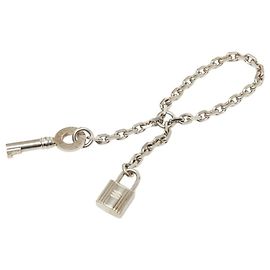 Hermès Hermes Cadena Key Chain Scarf Ring Silvery