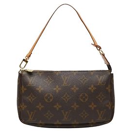 Sac à main Louis Vuitton Monogram Pochette Accessoires Marron Monogramme