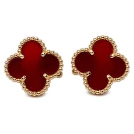 Vintage Alhambra Clip-Ohrringe Van Cleef & Arpels Gelb