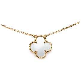Collar con colgante Vintage Alhambra de Van Cleef & Arpels Dorado
