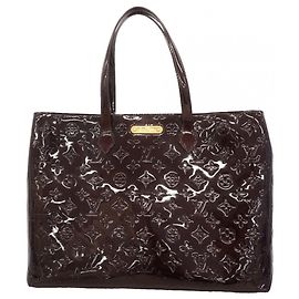 Borsa Tote Louis Vuitton Vernis Wilshire MM Bordò