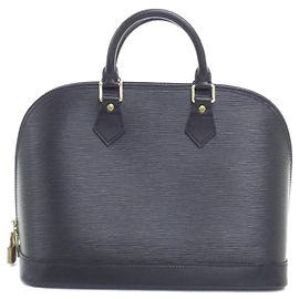 Louis Vuitton Epi Alma PM Handbag Black