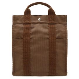 Hermès Hermes Canvas Backpack Aile Line MM Brown