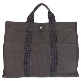 Hermès Sac cabas Hermes Herline MM Gris Gris