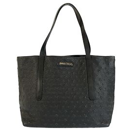Jimmy Choo Leather Sofia Tote Bag Black
