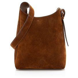Tory Burch Suede Romy Small Hobo Marron