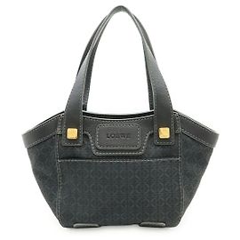 Loewe Nylon-Canvas-Leder-Tote-Bag Grau