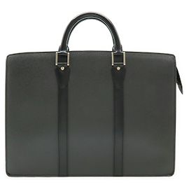 Louis Vuitton Taiga Document Briefcase Black