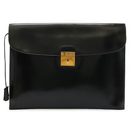Hermès Bolso de mano Hermes Box Calf Kirius Negro