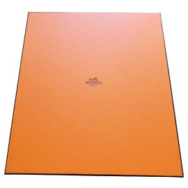 Caixa de armazenamento Hermès Laranja Modelo 1497 para Birkin 25 Laranja
