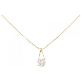 Autre Marque Collier en diamant Au750 Doré